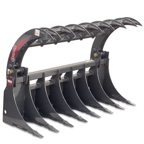 root rake grapple for skid steer|virnig v50 root rake grapple.